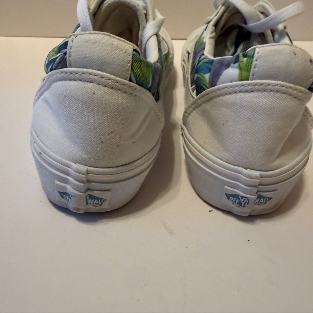 Vans Ward Platform Paradise Floral Womens Size 10 White Athletic Shoes Sneakers - Picture 6 of 8